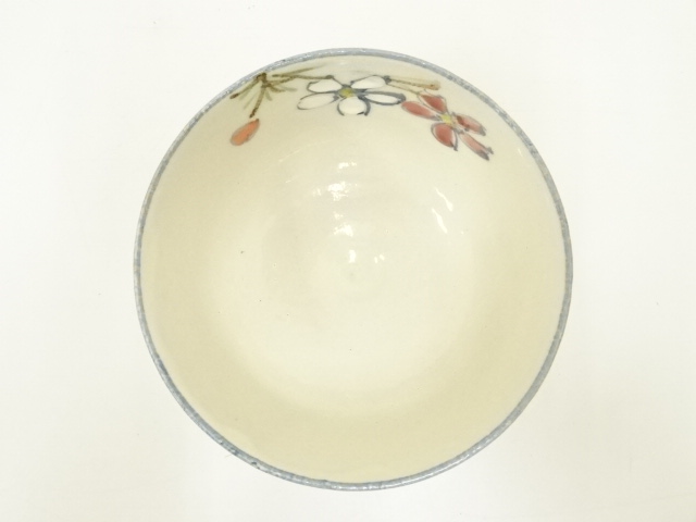 道具 ] - 道具 京焼 中村香菊造 乾山写粉引桜花茶碗（共箱